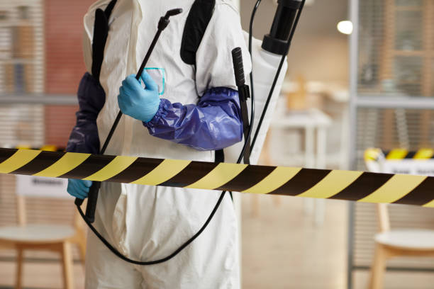 Professional Biohazard Cleanup technician working in Vestaburg, MI